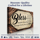 Bless Us Oh Lord Faith Sign II - Tailored Canvases - Flyclothing LLC