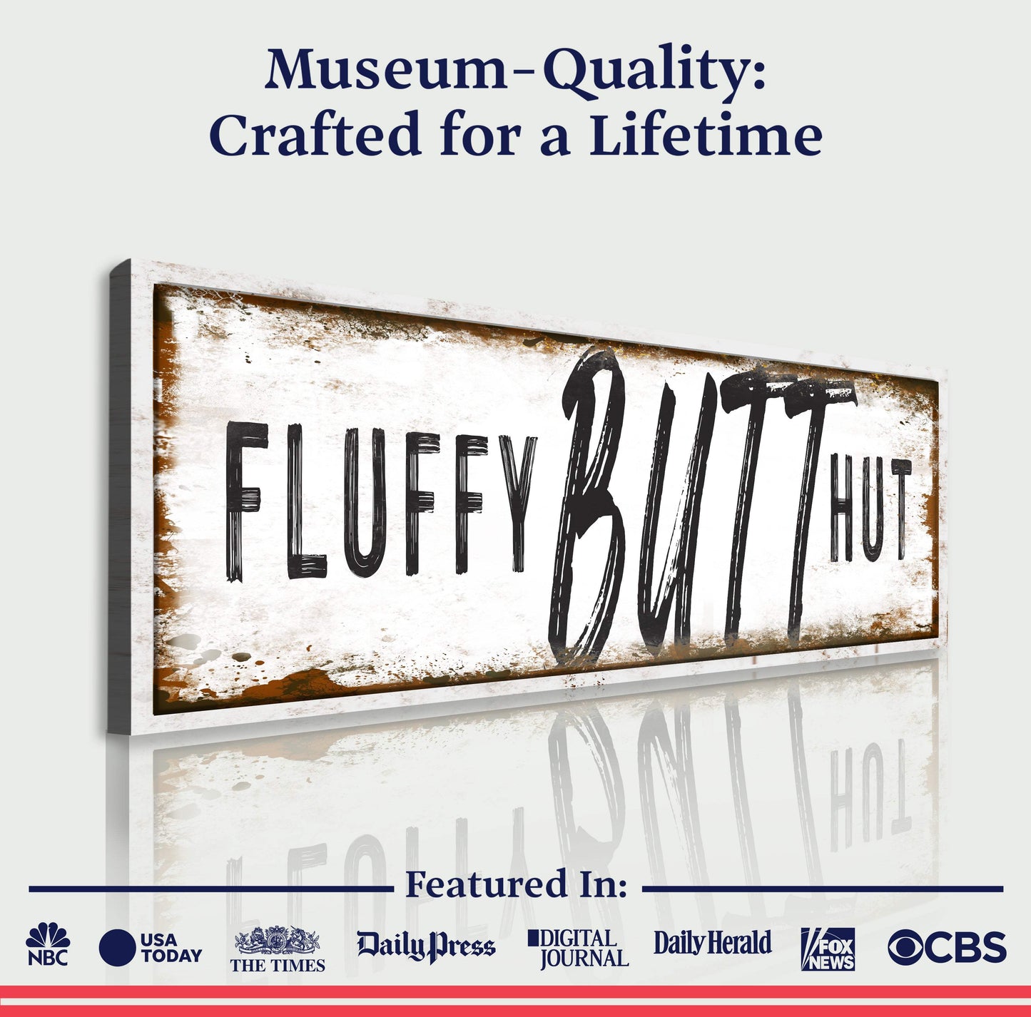 Fluffy Butt Hut Chicken Coop Sign - Tailored Canvases - Flyclothing LLC