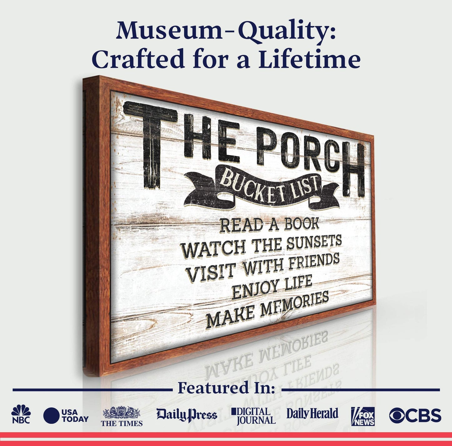 The Porch Bucket Sign - Tailored Canvases - Flyclothing LLC