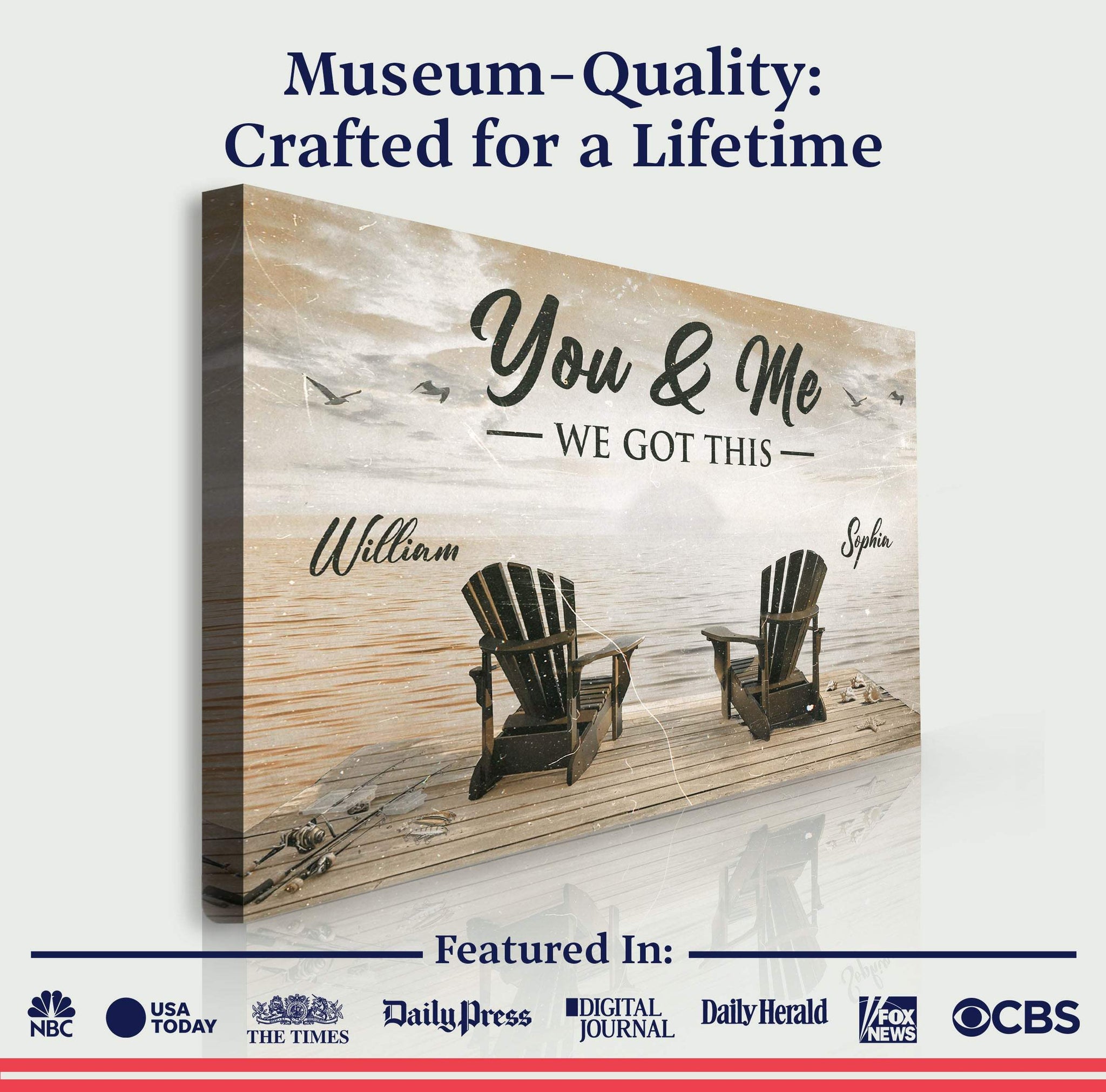 Fishing Themed We Got This Couple Sign - Tailored Canvases - Flyclothing LLC