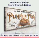 Personalized Pumpkin Patch Sign II - Tailored Canvases - Flyclothing LLC