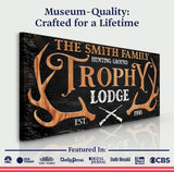 Family Hunting Trophy Lodge Sign - Tailored Canvases - Flyclothing LLC