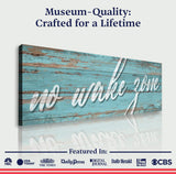 No Wake Zone Sign XIX - Tailored Canvases - Flyclothing LLC