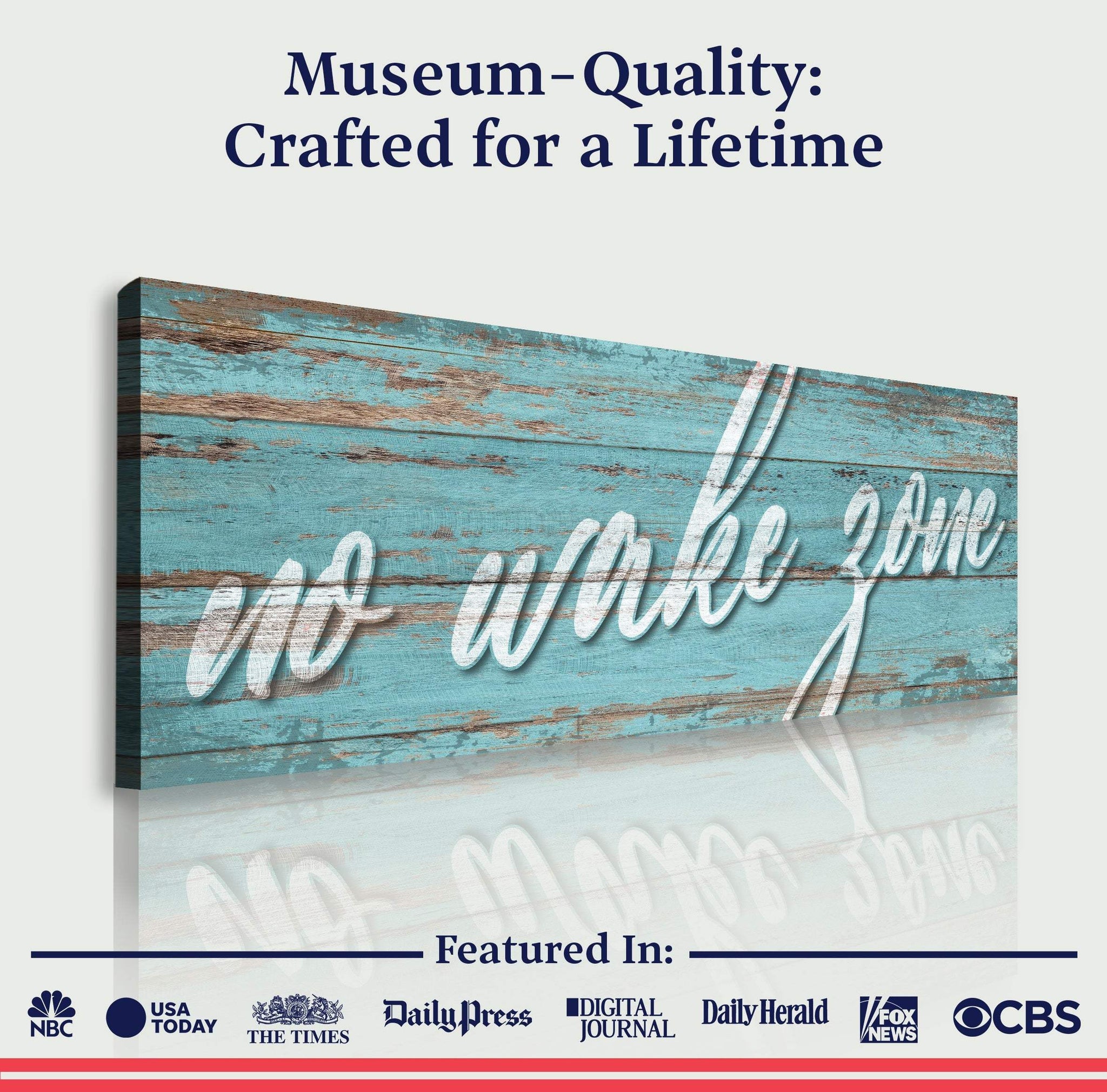 No Wake Zone Sign XIX - Tailored Canvases - Flyclothing LLC