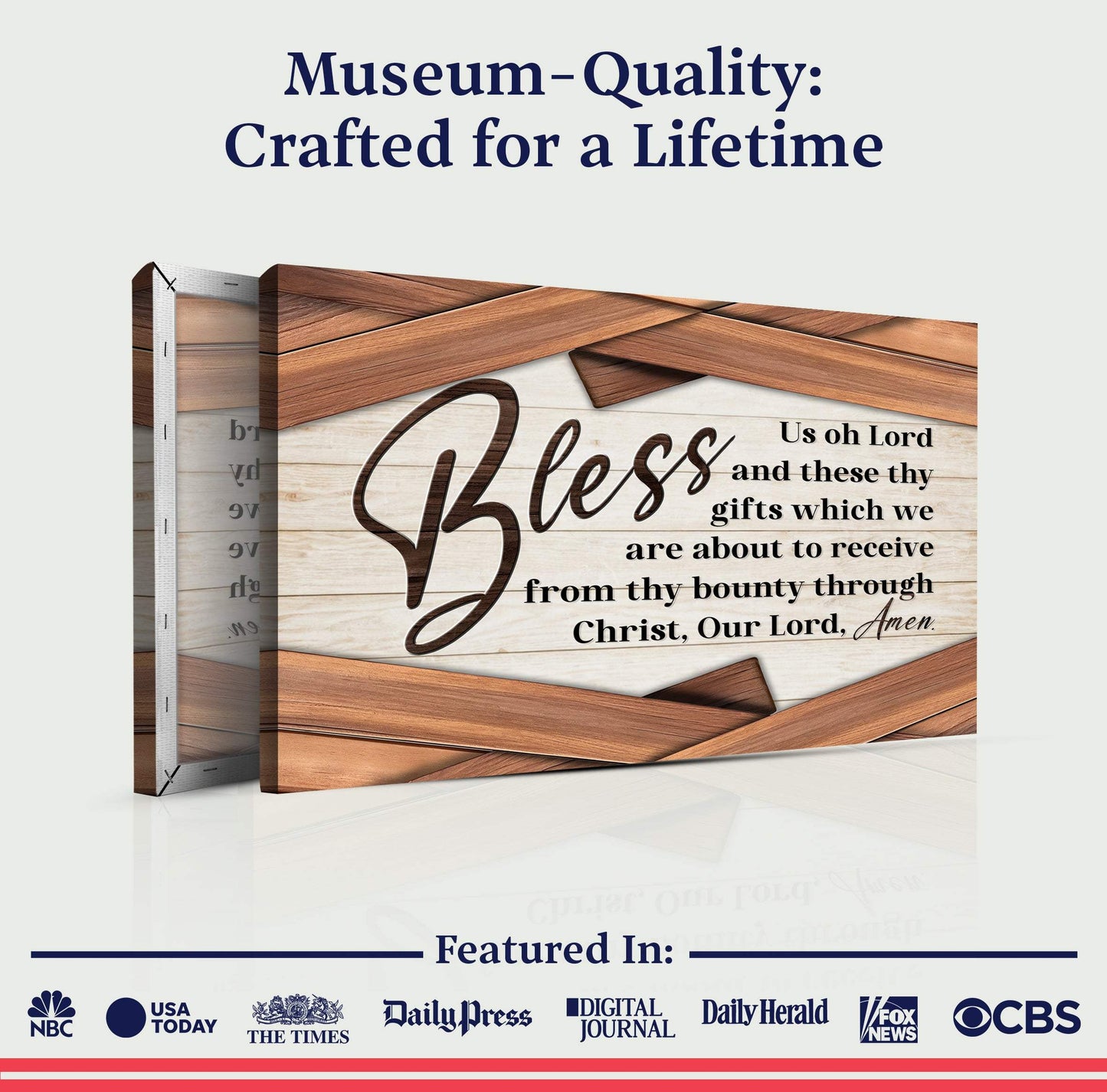 Bless Us Oh Lord Faith Sign - Tailored Canvases - Flyclothing LLC
