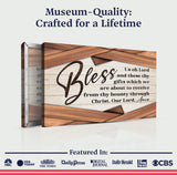 Bless Us Oh Lord Faith Sign - Tailored Canvases - Flyclothing LLC