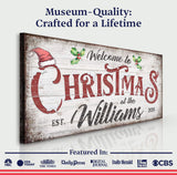 Family Welcome To Christmas Sign V - Tailored Canvases - Flyclothing LLC