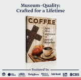 Christ And Coffee Faith Sign II - Tailored Canvases - Flyclothing LLC