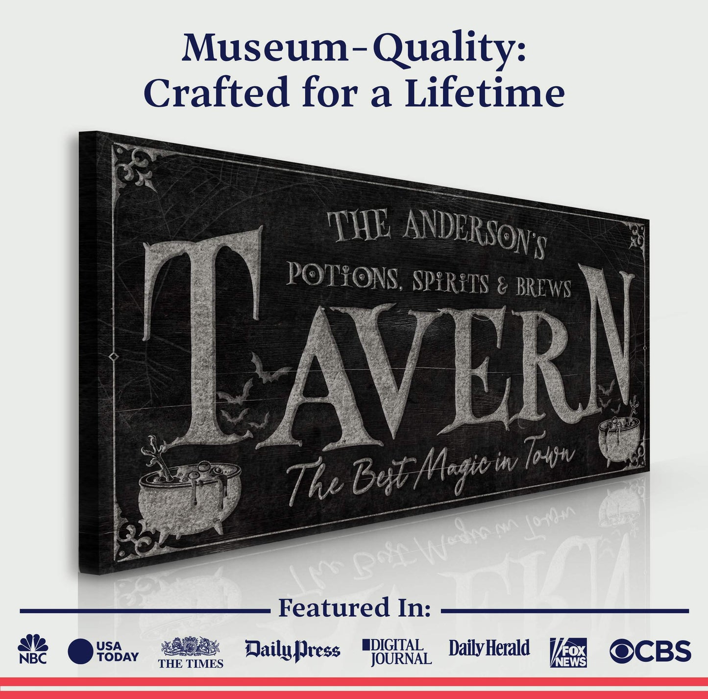 Potions, Spirits & Brews Tavern Halloween Sign - Tailored Canvases - Flyclothing LLC