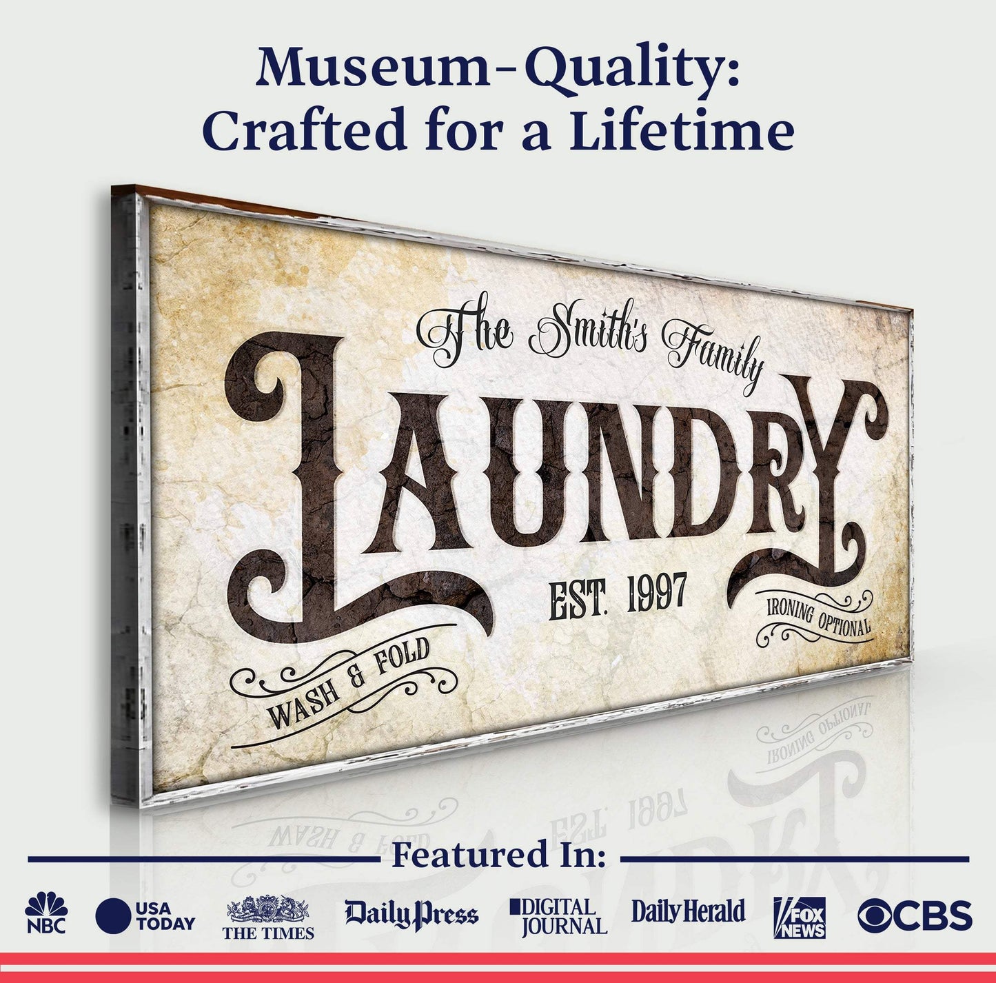 Family Laundry Sign II - Tailored Canvases - Flyclothing LLC