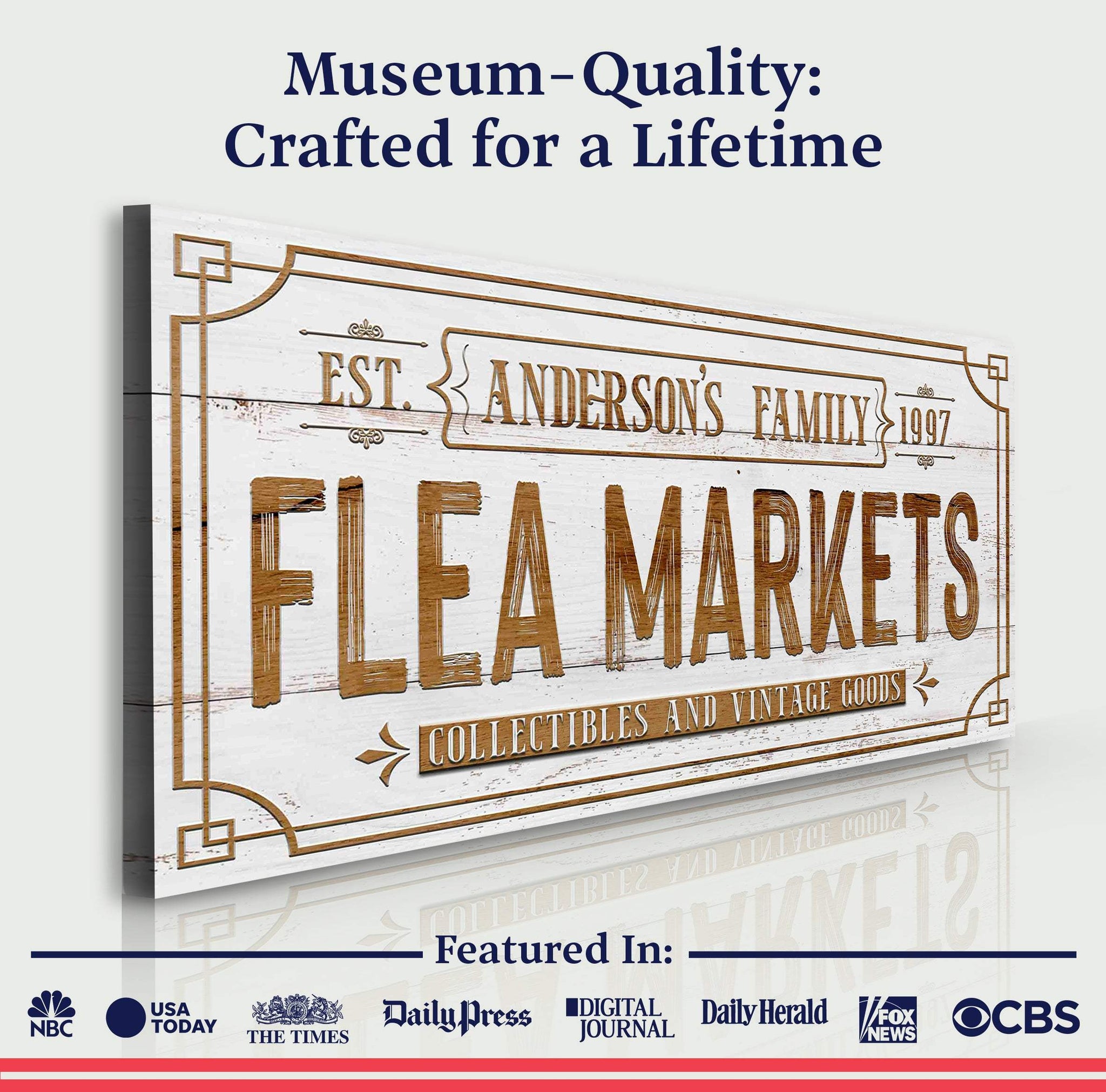 Family Flea Market Sign II - Tailored Canvases - Flyclothing LLC
