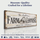 Personalized Rustic Farmhouse Sign - Tailored Canvases - Flyclothing LLC