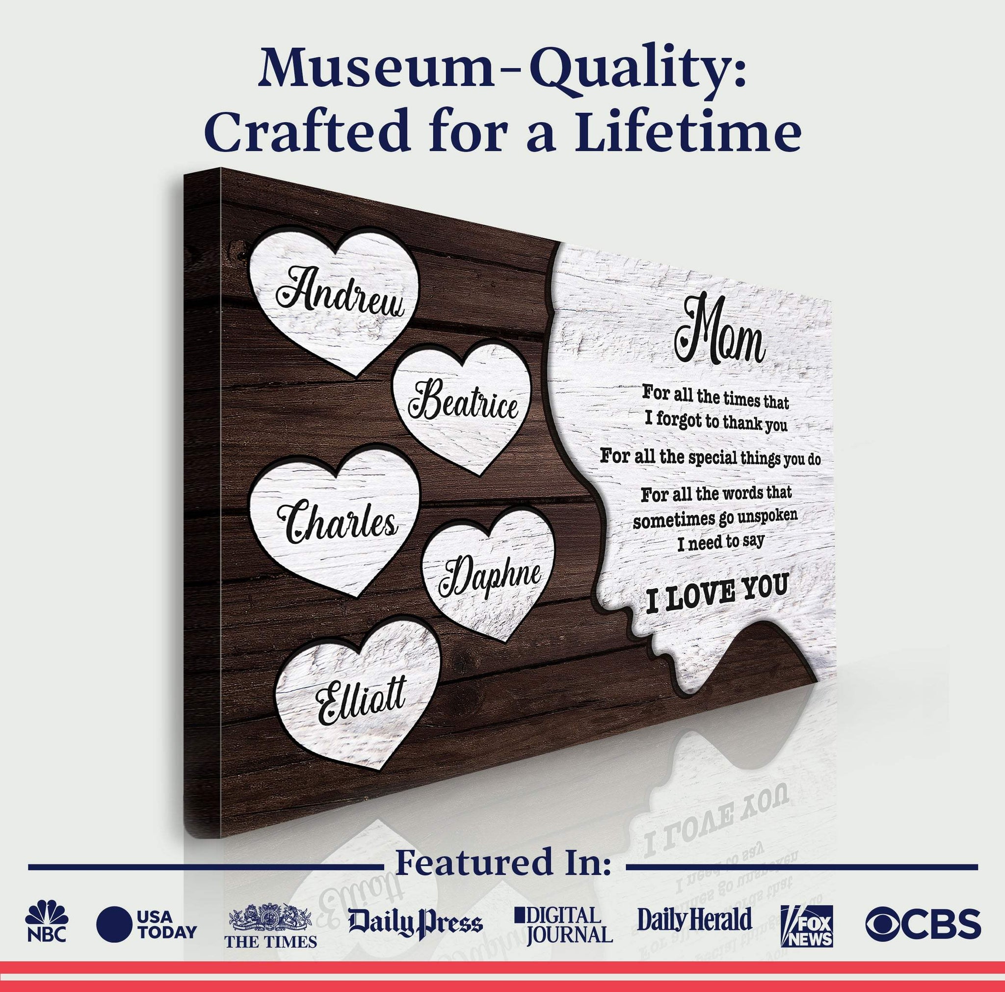 Mother's Day Sign I Need to Say I Love You - Tailored Canvases - Flyclothing LLC