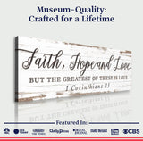 Faith Hope And Love 1 Corinthians 13 Faith Sign III - Tailored Canvases - Flyclothing LLC