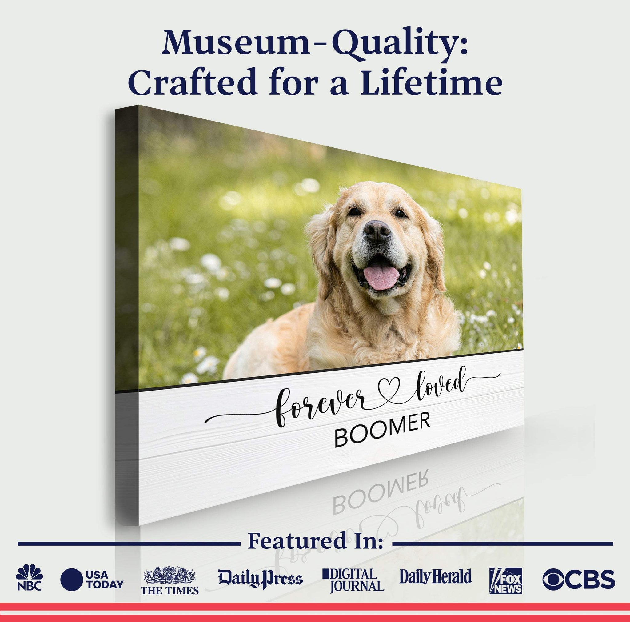 Pet Memorial Sign Forever Loved - Tailored Canvases - Flyclothing LLC