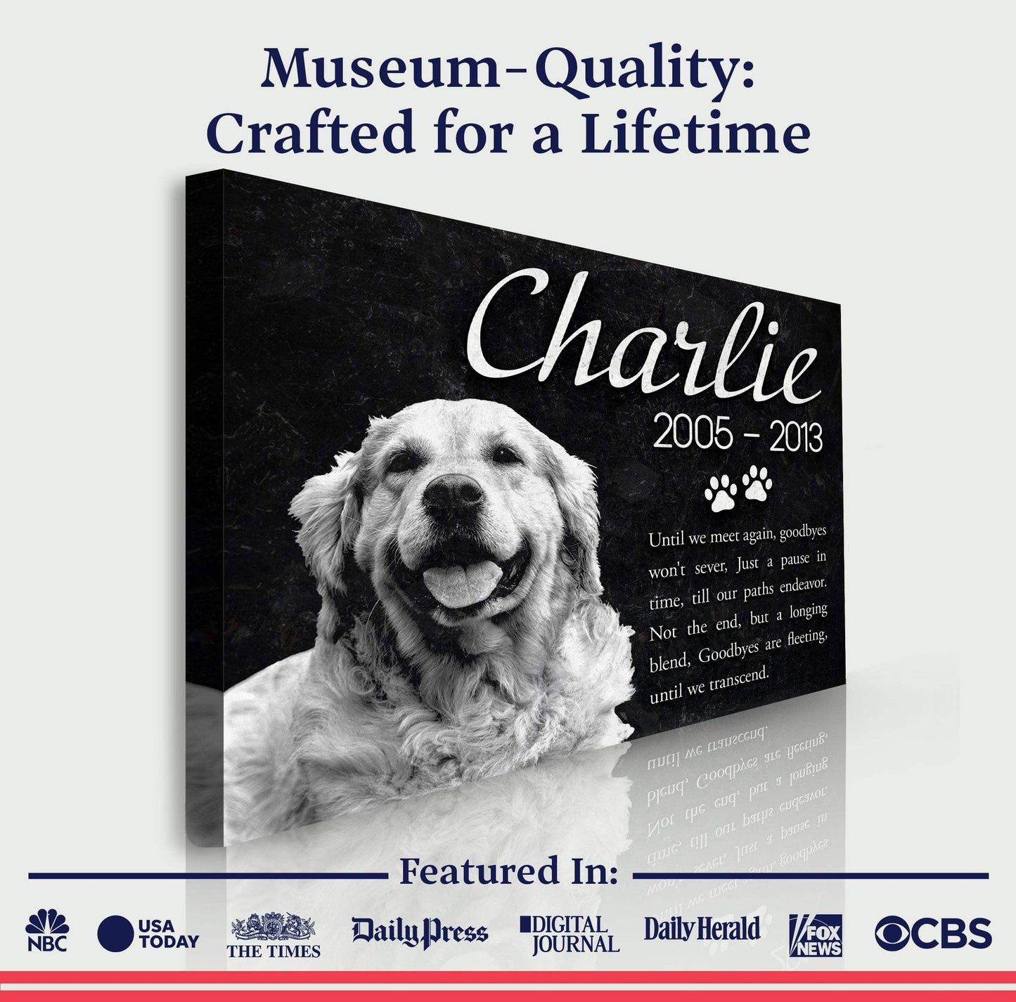 Pet Memorial Sign IV - Tailored Canvases - Flyclothing LLC