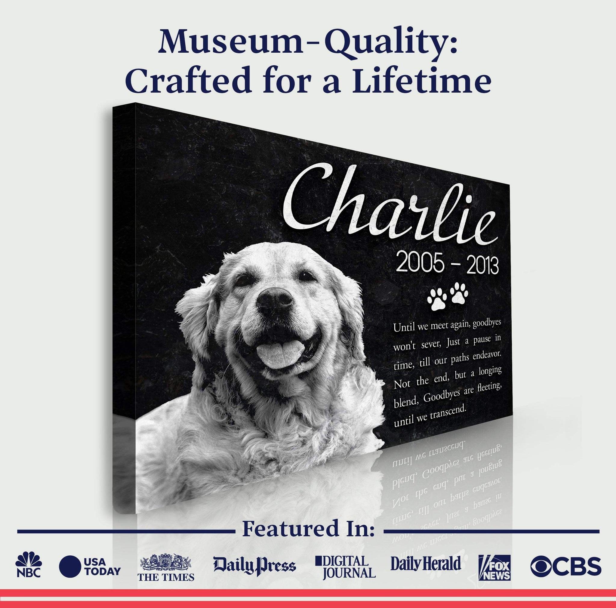 Pet Memorial Sign IV - Tailored Canvases - Flyclothing LLC