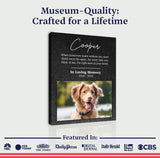 Pet Memorial Portrait Watercolor Sign Here In Your Heart - Tailored Canvases - Flyclothing LLC