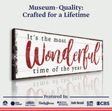 It's The Most Wonderful Time Of The Year Christmas Sign VI - Tailored Canvases - Flyclothing LLC