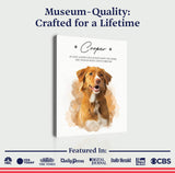 Pet Memorial Portrait Watercolor Sign If Love Alone - Tailored Canvases - Flyclothing LLC