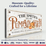 Where Fall Is Always In Full Swing Pumpkin Patch Sign - Tailored Canvases - Flyclothing LLC