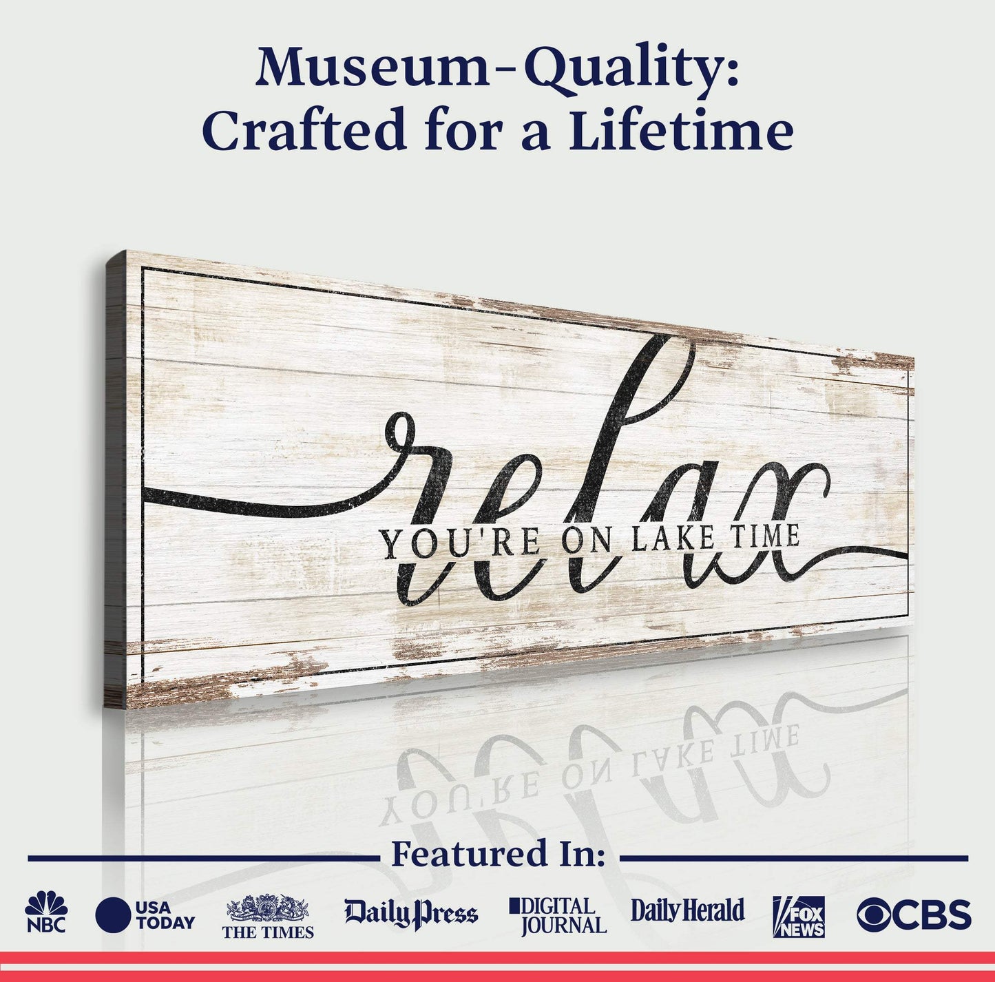 Relax You're on Lake Time Sign II - Tailored Canvases - Flyclothing LLC