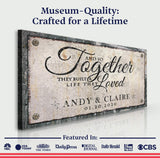 Together Sign IV - Tailored Canvases - Flyclothing LLC