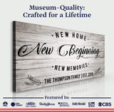 New Home Sign - Tailored Canvases - Flyclothing LLC
