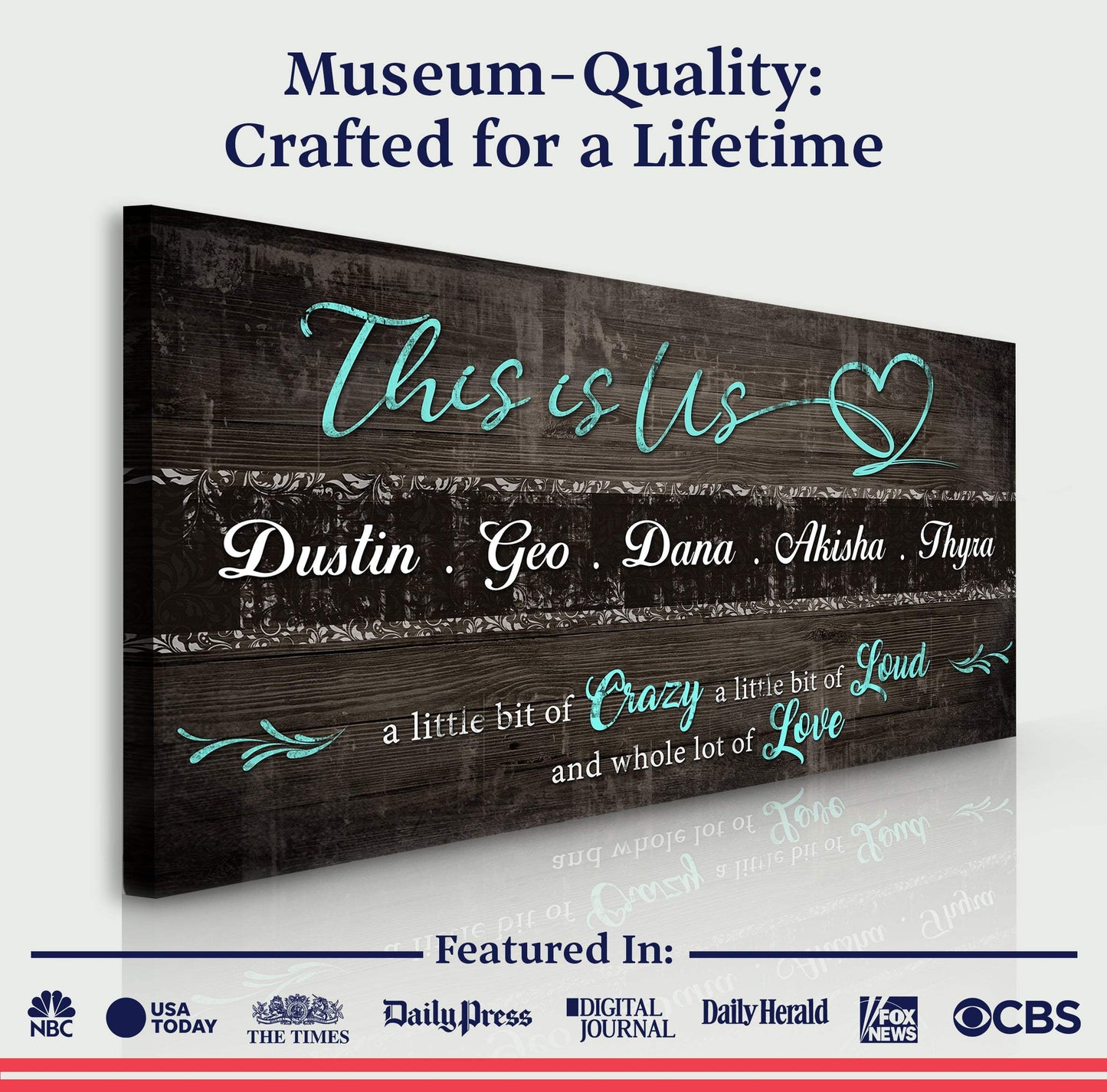 This is Us Family Sign - Tailored Canvases - Flyclothing LLC