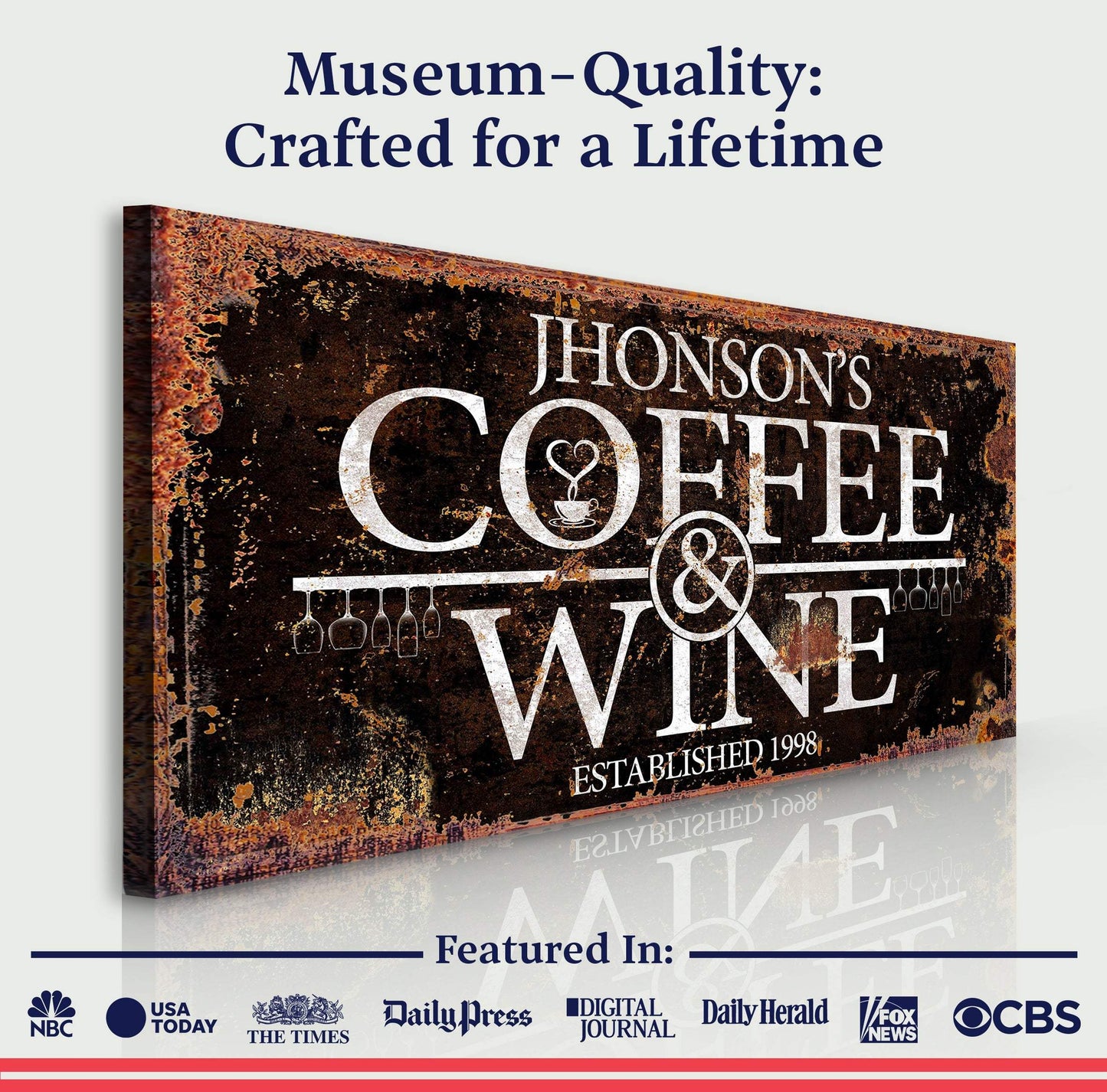 Coffee and Wine Sign III - Tailored Canvases - Flyclothing LLC