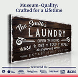 Personalized Laundry Room Sign III - Tailored Canvases - Flyclothing LLC
