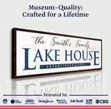 Family Lake House Arrow Sign III - Tailored Canvases - Flyclothing LLC