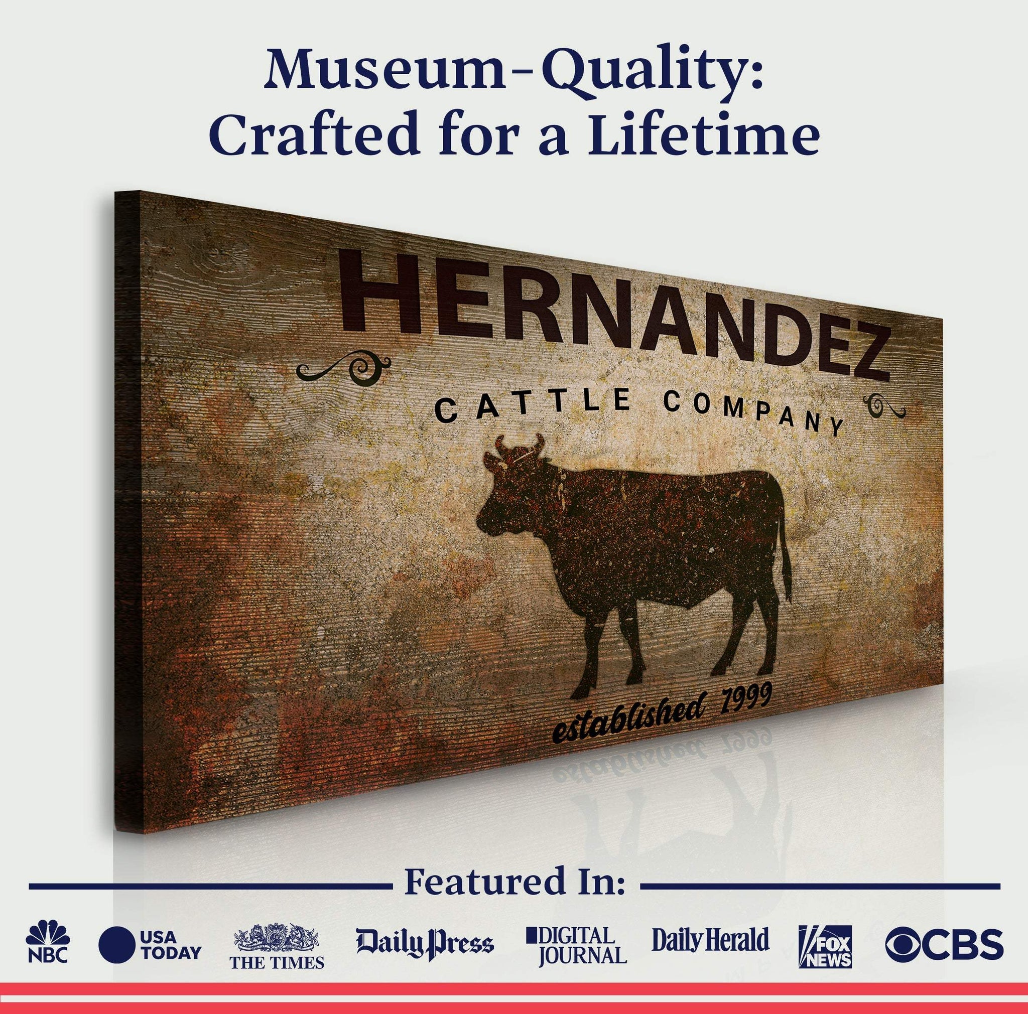 Cattle Company Sign - Tailored Canvases - Flyclothing LLC