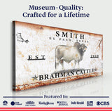 Brahman Cattle Sign III - Tailored Canvases - Flyclothing LLC