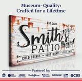 Family Patio Sign II - Tailored Canvases - Flyclothing LLC