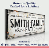 Family Patio Sign - Tailored Canvases - Flyclothing LLC