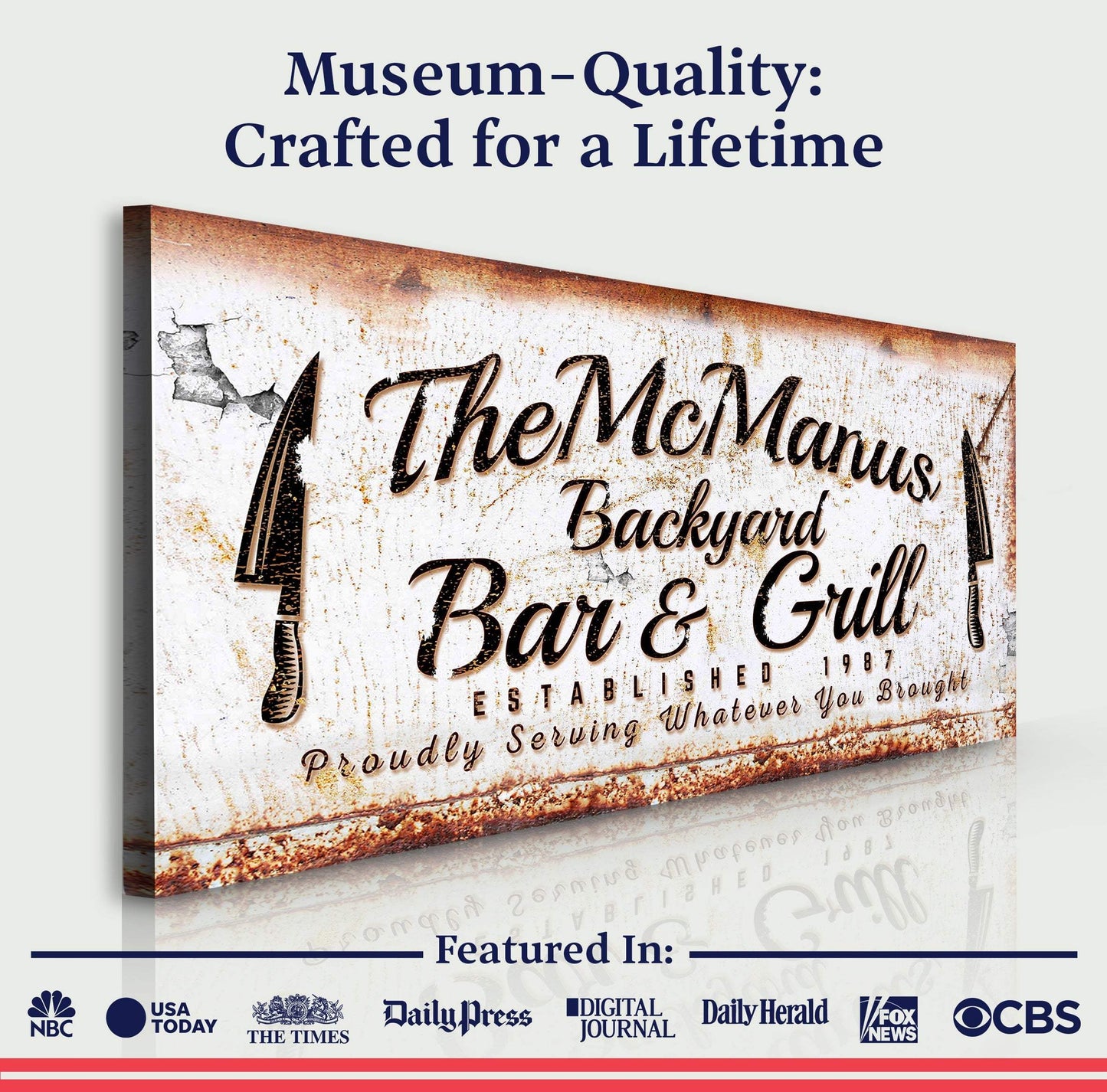 Backyard Bar & Grill Sign IV - Tailored Canvases - Flyclothing LLC