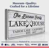 Family Lake House Paddle Sign - Tailored Canvases - Flyclothing LLC