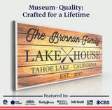 Family Lake House Paddle Sign III - Tailored Canvases - Flyclothing LLC