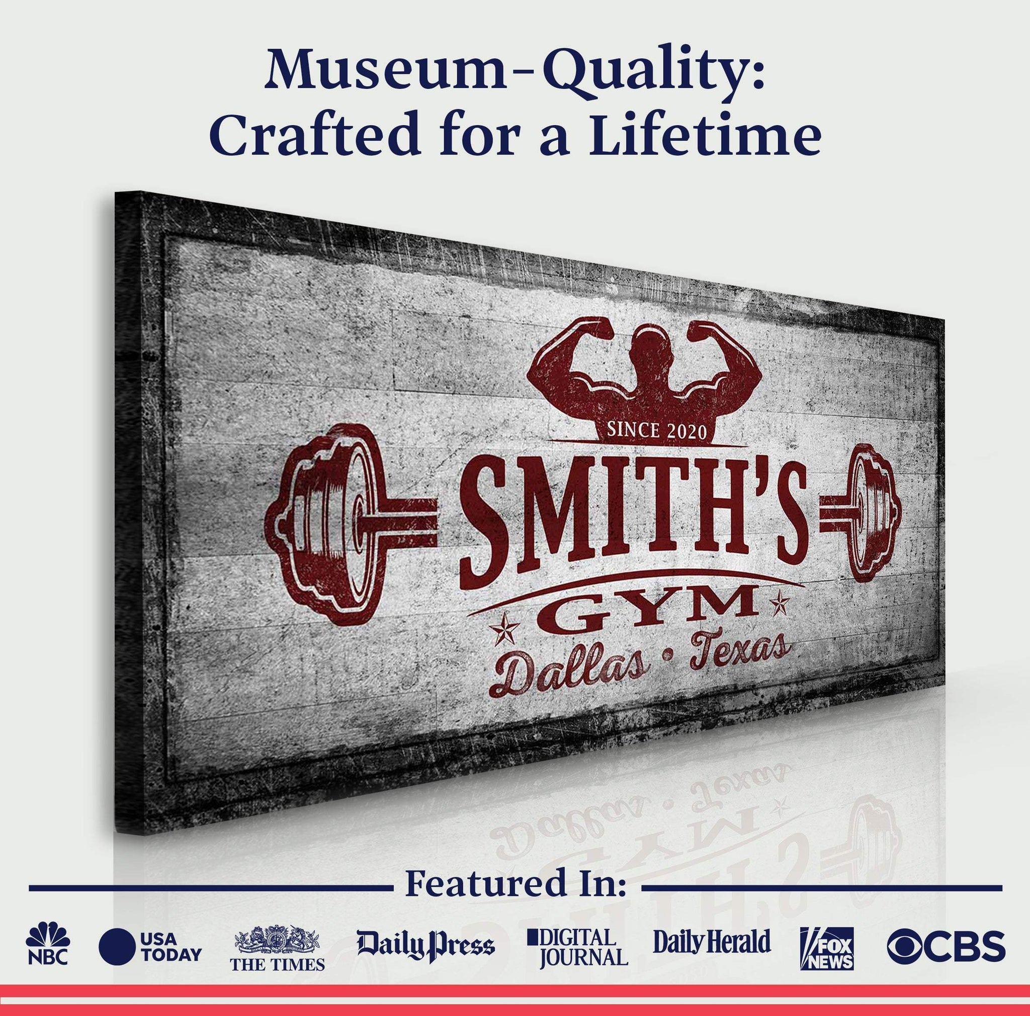Gym Sign VI - Tailored Canvases - Flyclothing LLC