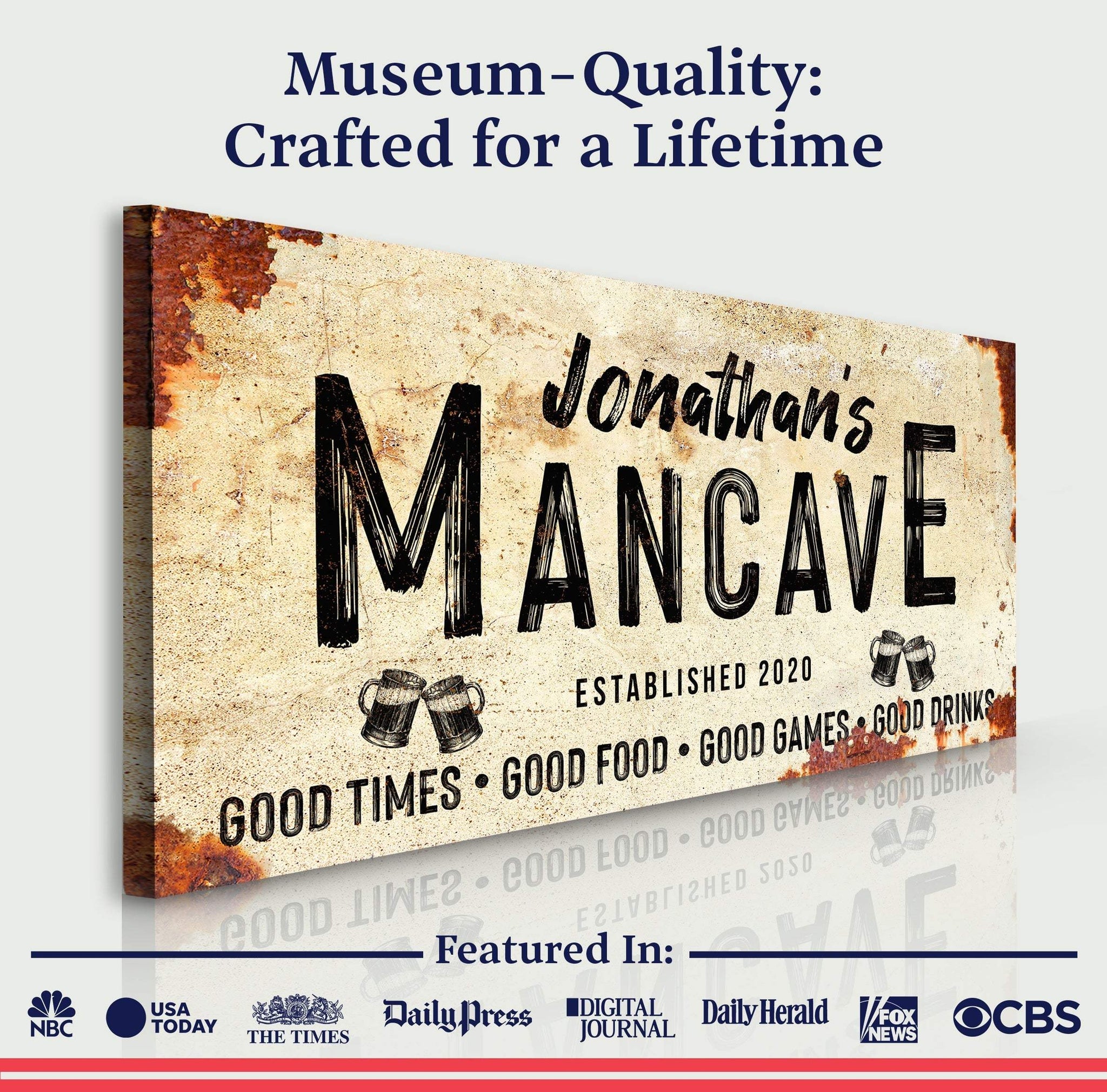 Good Times Man Cave Sign - LP1 - Tailored Canvases - Flyclothing LLC