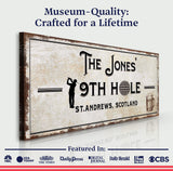 19th Hole Golf Personalized Sign - Tailored Canvases - Flyclothing LLC