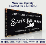 Billiards Room Sign - Tailored Canvases - Flyclothing LLC
