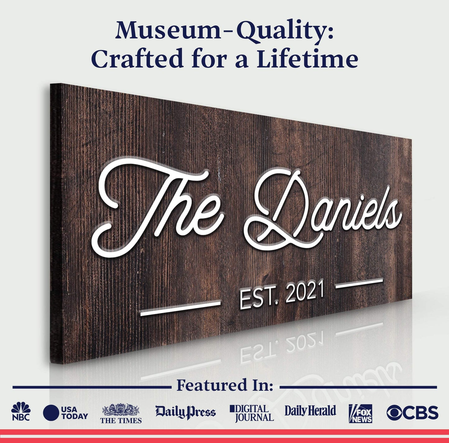 Family Name Sign IV - Tailored Canvases - Flyclothing LLC