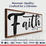 Faith Over Fear Faith Sign II - Tailored Canvases - Flyclothing LLC
