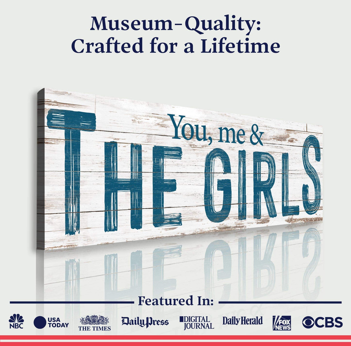 You, Me And The Girls Sign II - Tailored Canvases - Flyclothing LLC