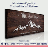 Family Mountain Home Sign - Tailored Canvases - Flyclothing LLC