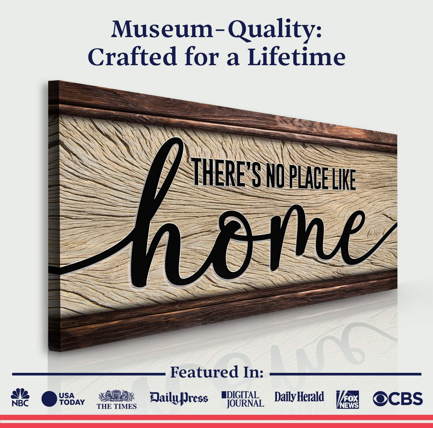 No Place Like Home Sign - Tailored Canvases - Flyclothing LLC