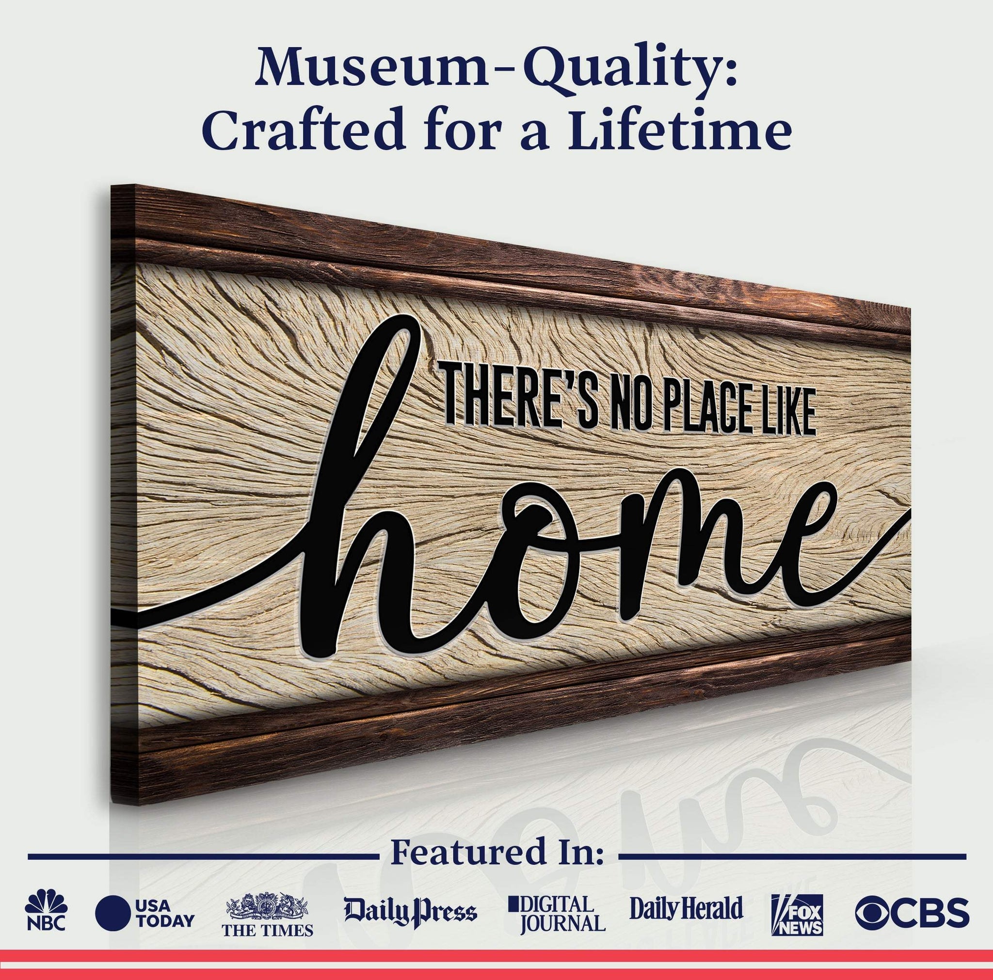 No Place Like Home Sign - Tailored Canvases - Flyclothing LLC