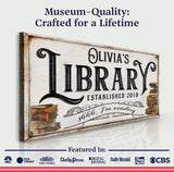 Shhh I'm Reading Library Sign - Tailored Canvases - Flyclothing LLC